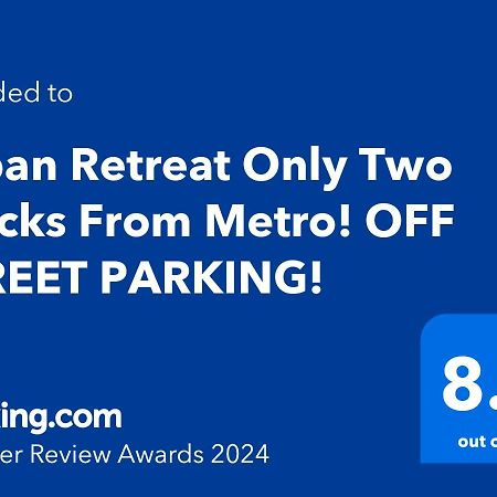 Urban Retreat Basement Studio Only Two Blocks From Metro! Off Street Parking! Distrito de Colúmbia Exterior foto